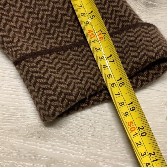 Soft Surroundings Cardigan Brown Herringbone Sz S - Picture 11 of 13